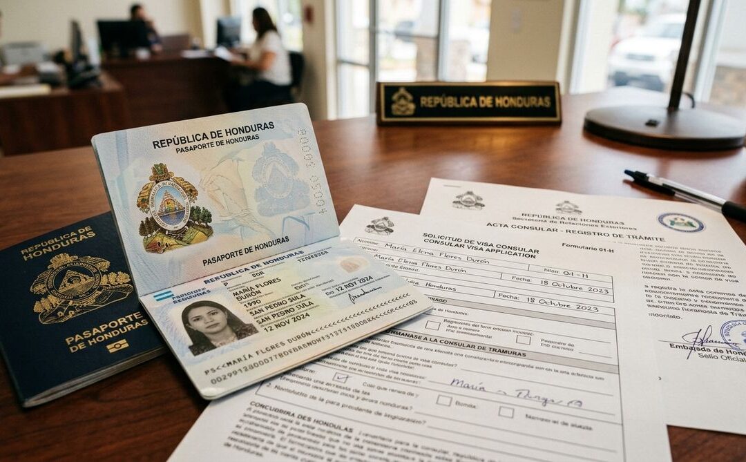 Pasaporte hondureño en EE.UU. 2026: Guía completa de citas consulares, amnistía migratoria y trámites del INM