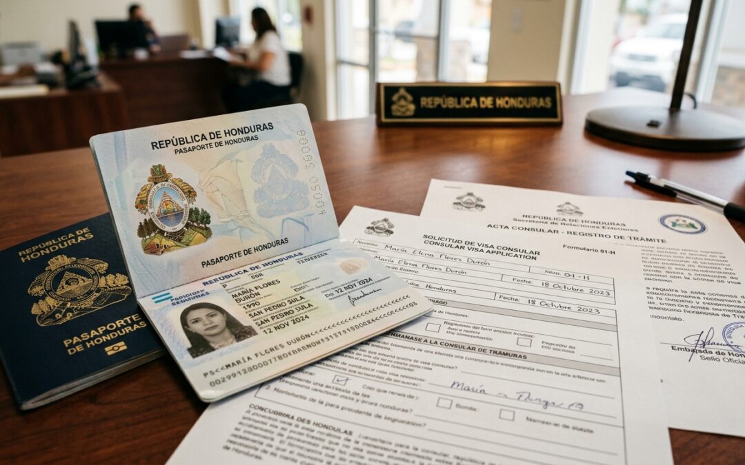 Pasaporte hondureño en EE.UU. 2026: Guía completa de citas consulares, amnistía migratoria y trámites del INM
